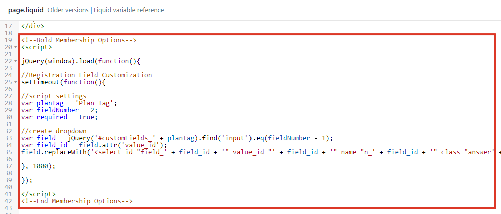 copy and paste this code