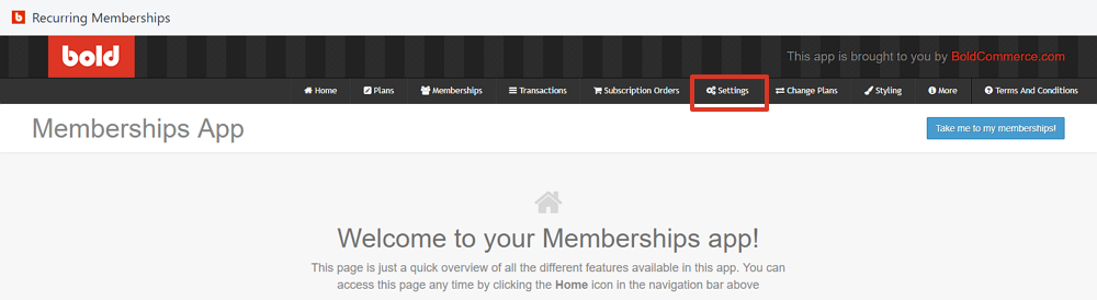 From the top navigation bar, select Plans
