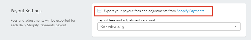 Export your payout fees and adjustments from Shopify Payments