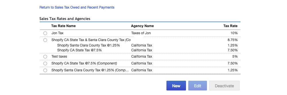 Sales Tax Center