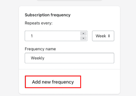 Add new frequency