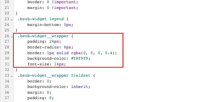 bsub.css wrapper