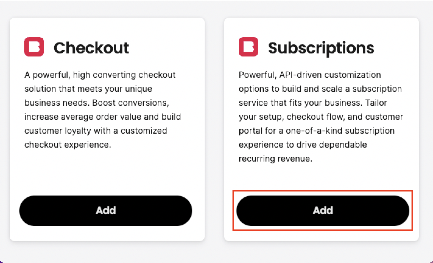 Add Bold Subscriptions