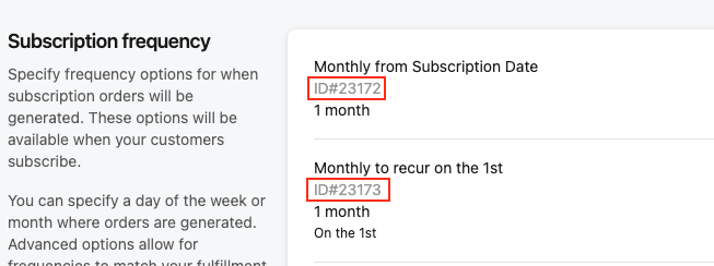subscription group billing rules id