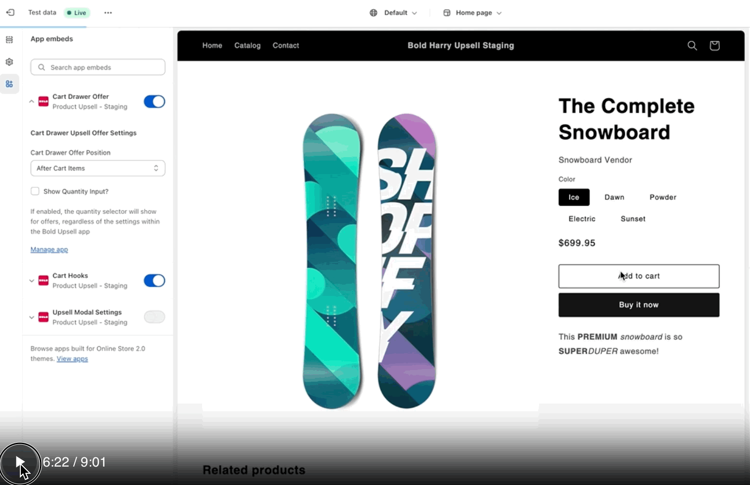 Changing Cart Drawer Position