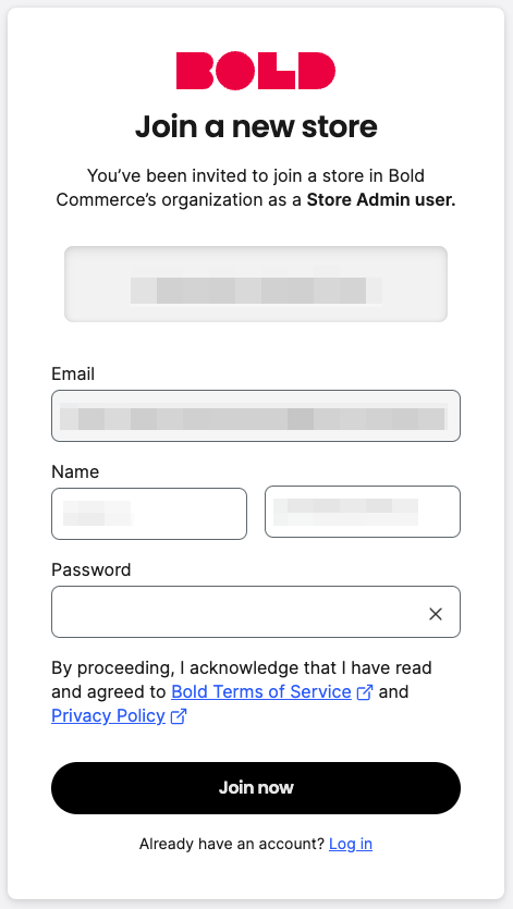 Enter password form