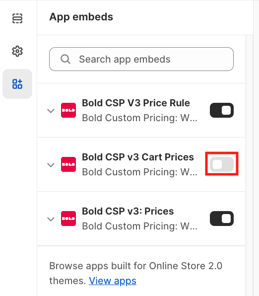 Enable Bold CSP v3 Cart Prices