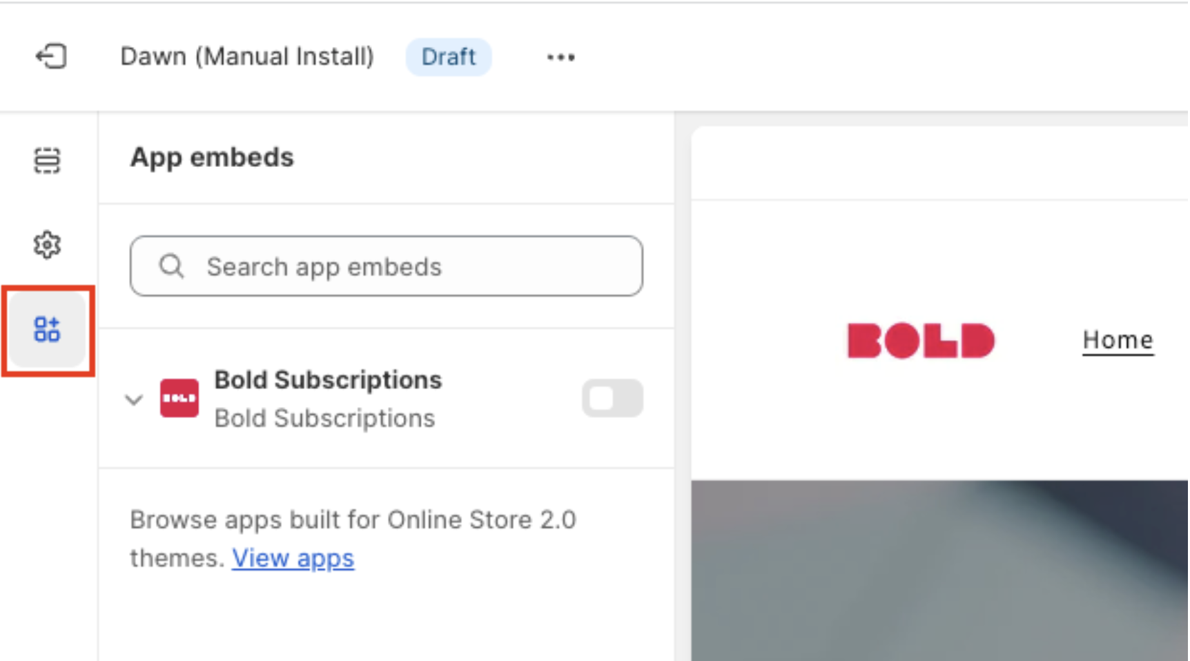 App embed icon