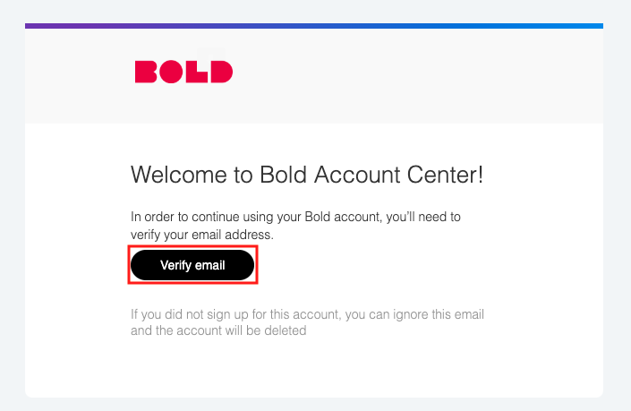 Verify email