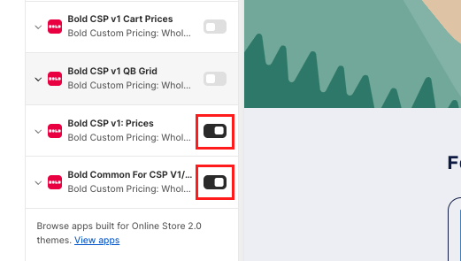 Bold Common For CSP v1/v2 and Bold CSP v1: Prices