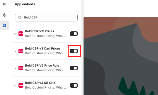 Bold CSP v3 Cart Prices
