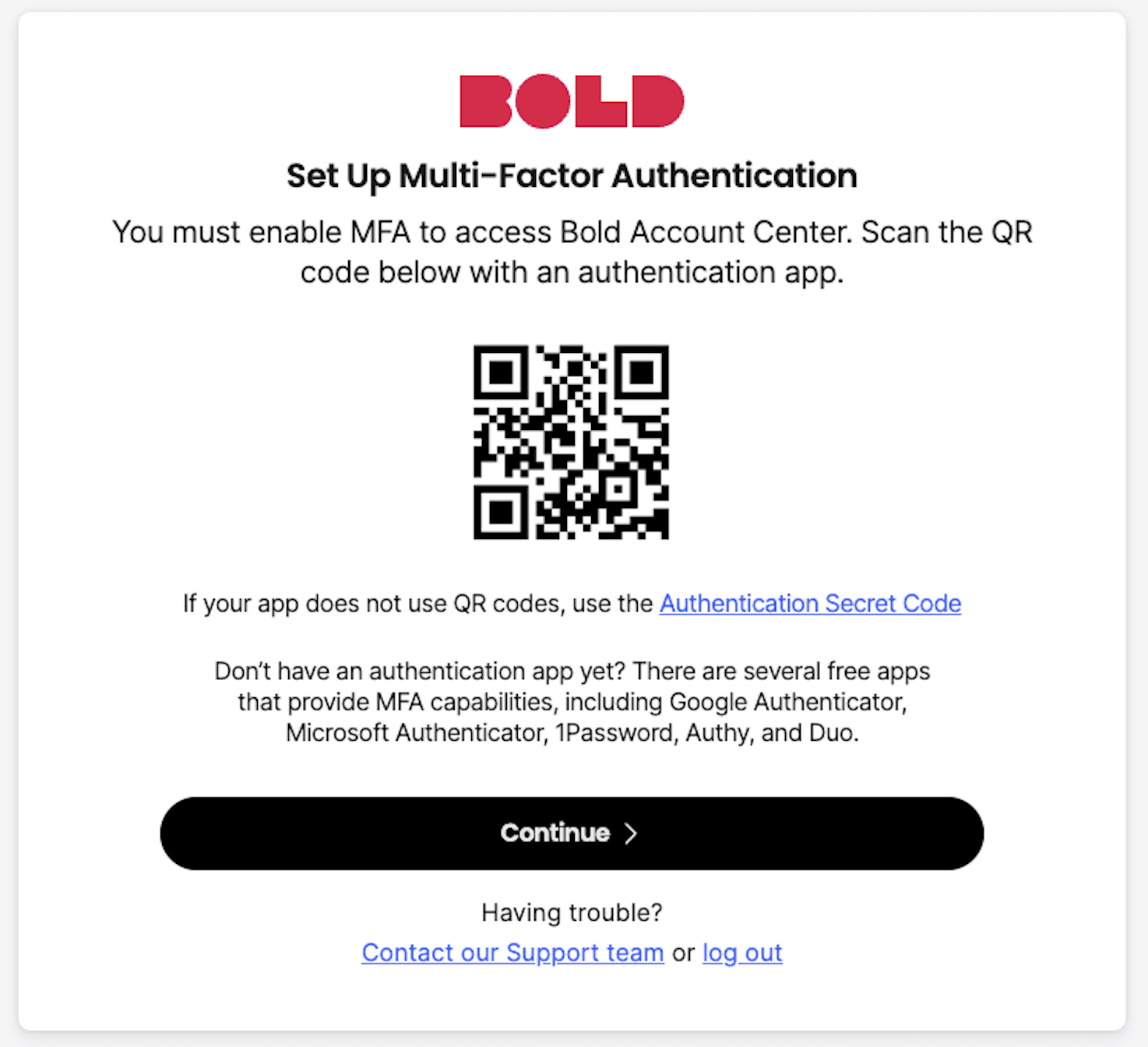 Multi-factor authentication
