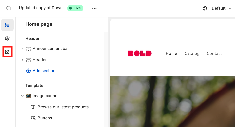 Click App embeds