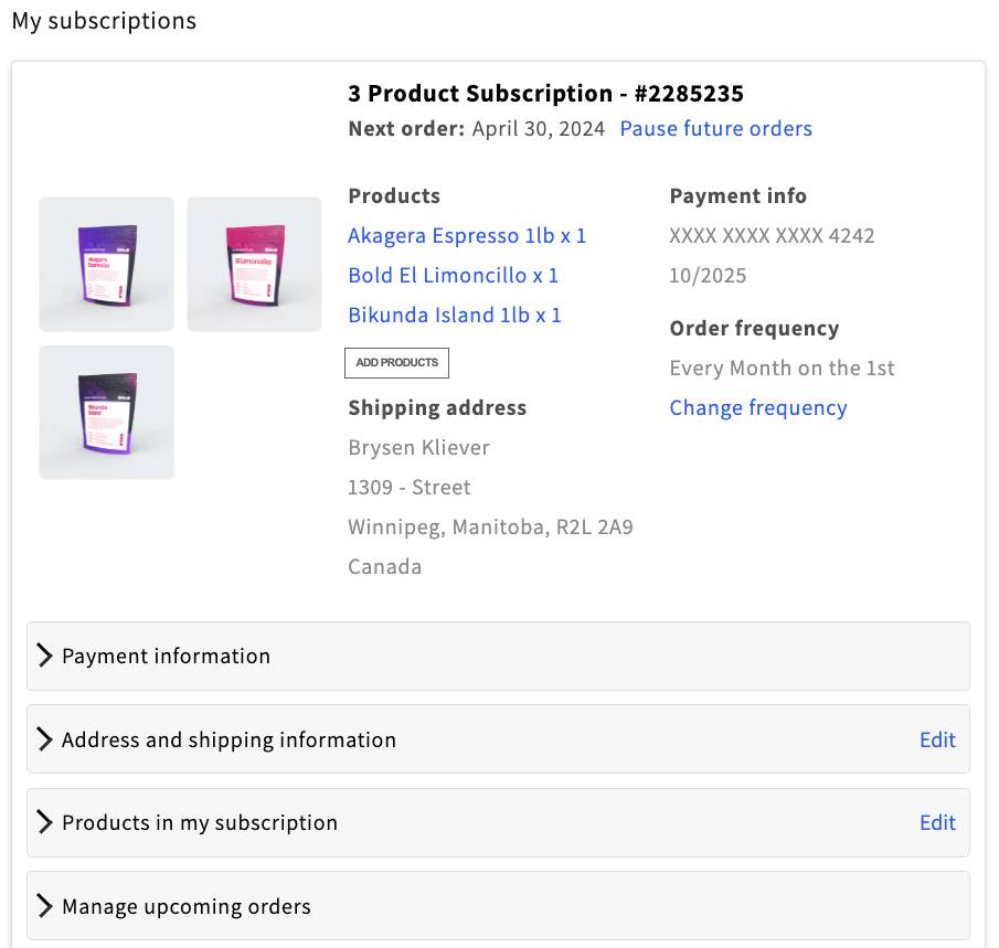 Customer Portal Example
