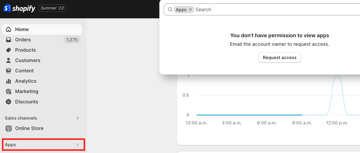 Missing Apps Permission