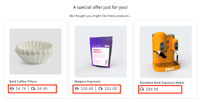 Customer Portal Offer view