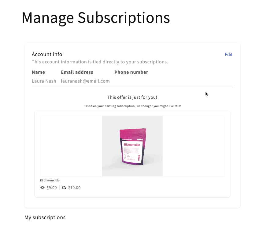 Adding the offer to your order