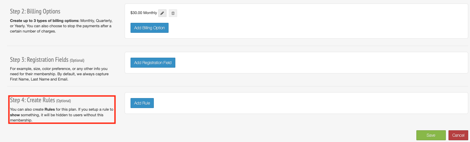 Step 4: Create Rules Example
