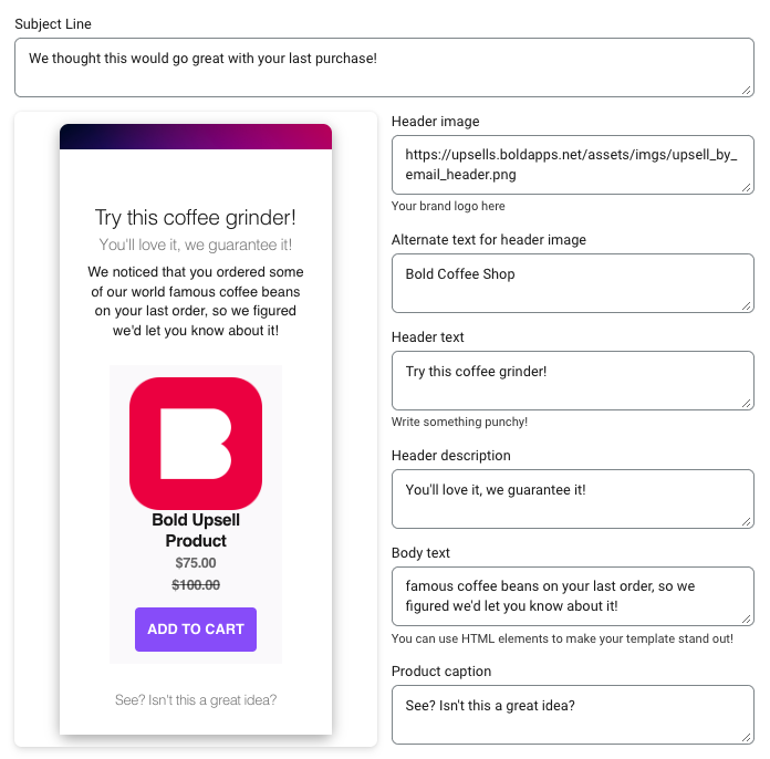 Offer details