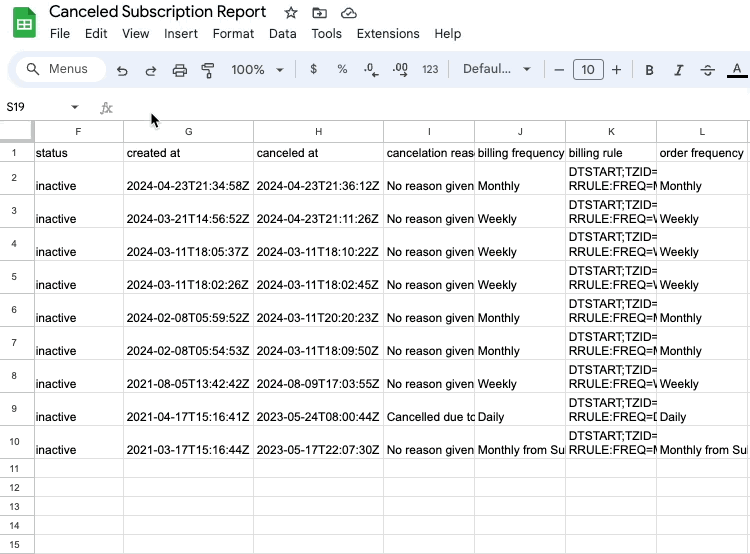 Converting the date/time field