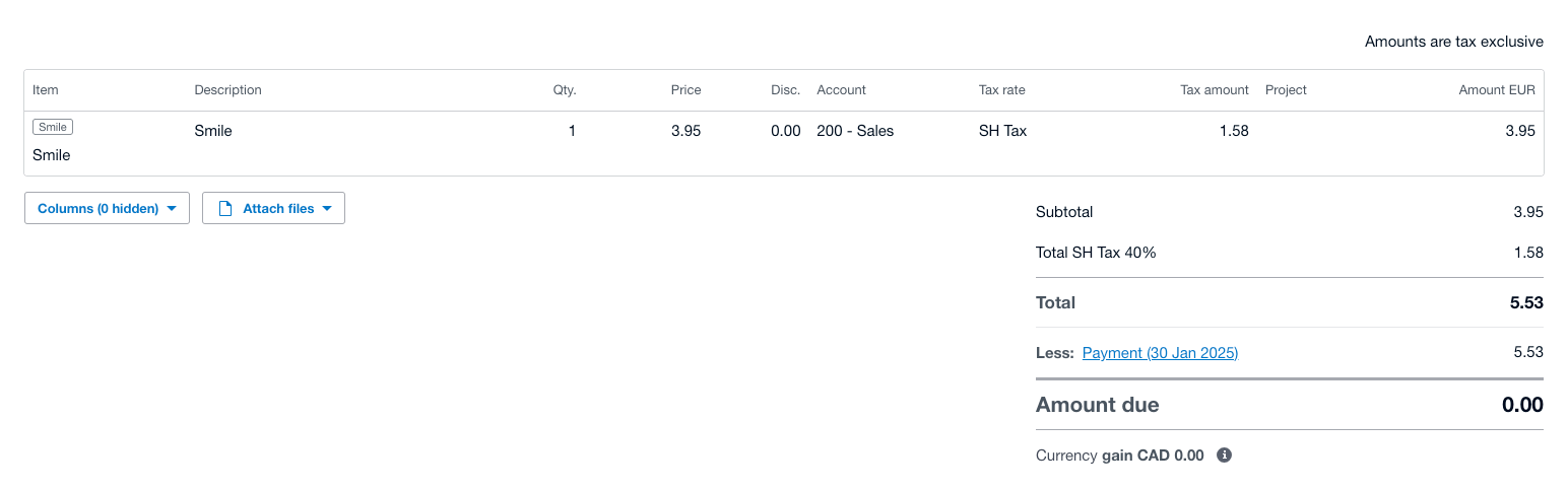 Exported order