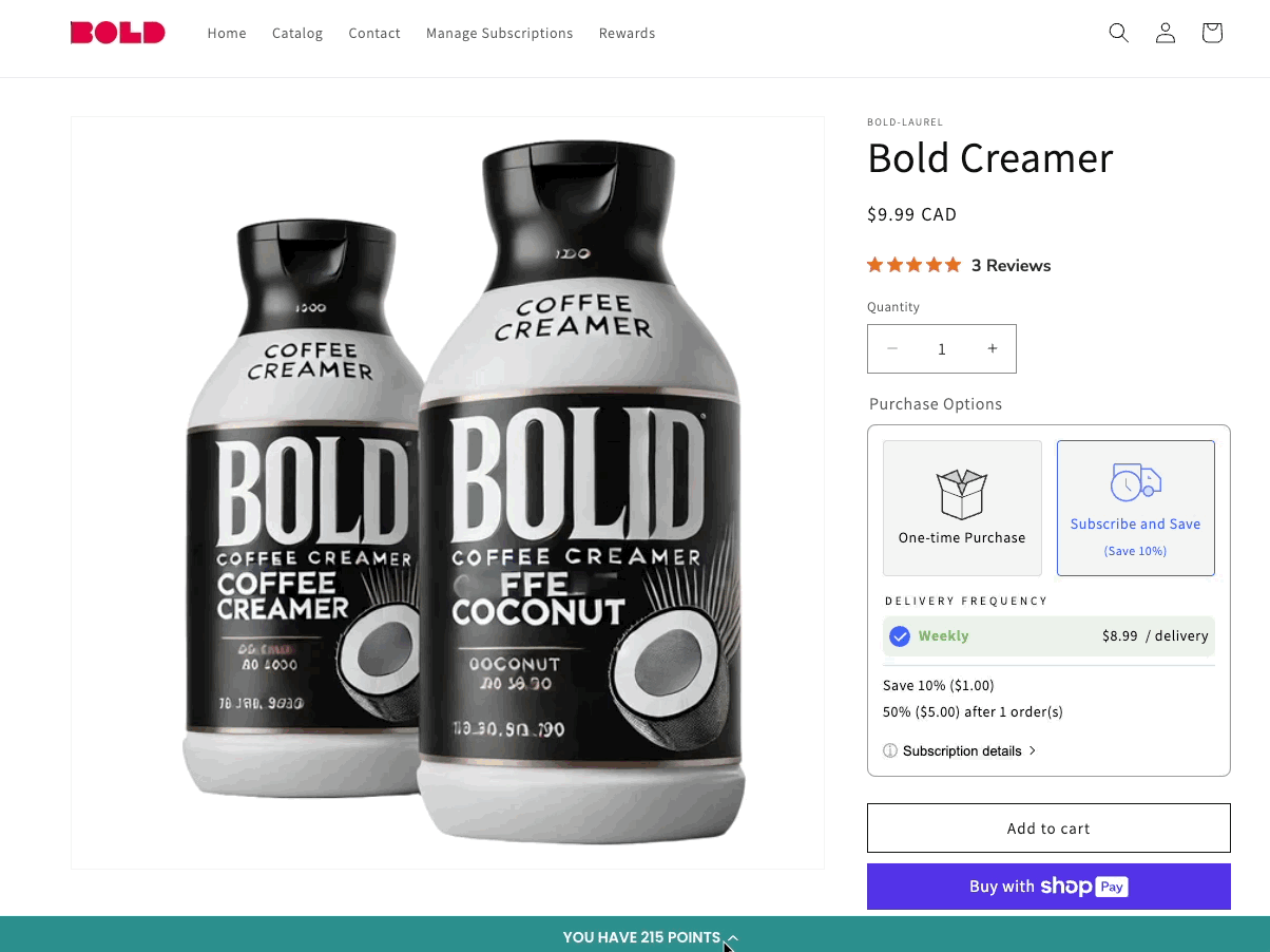 Yotpo Reward Points
