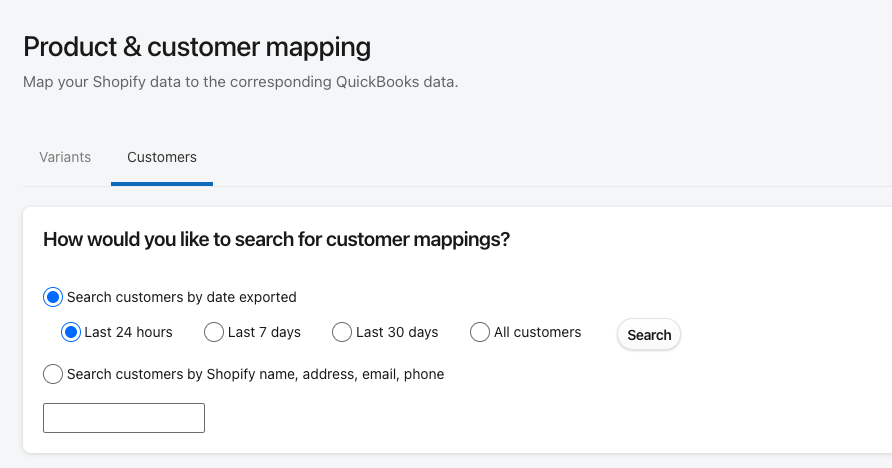 Customer mapping