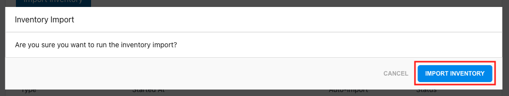 Click Important Inventory again