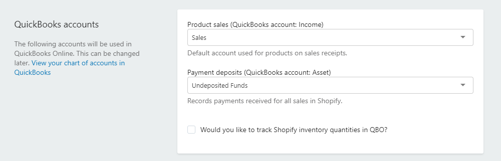 quickbooks accounts