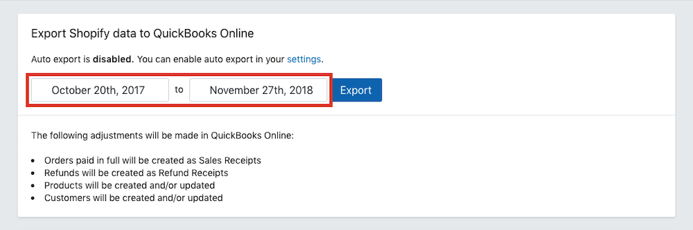 Select Date Range