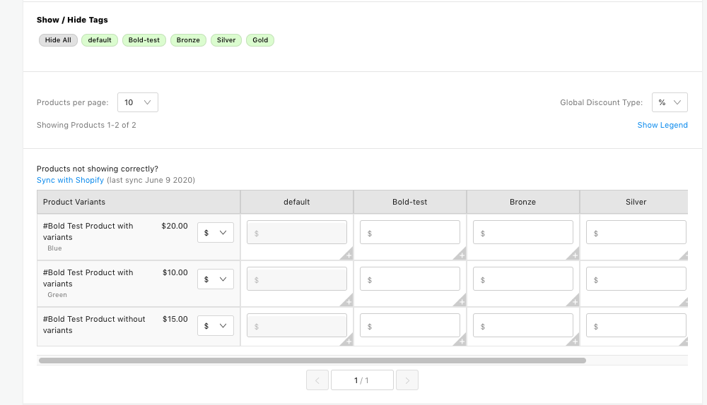Detailed Pricing Example