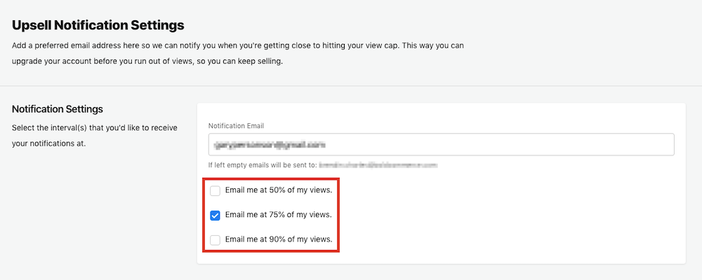 Select Notification Settings