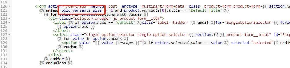 Change the code