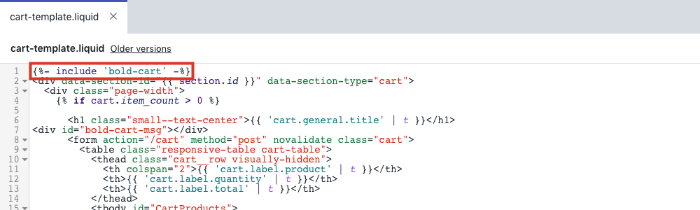 Copy and paste the code