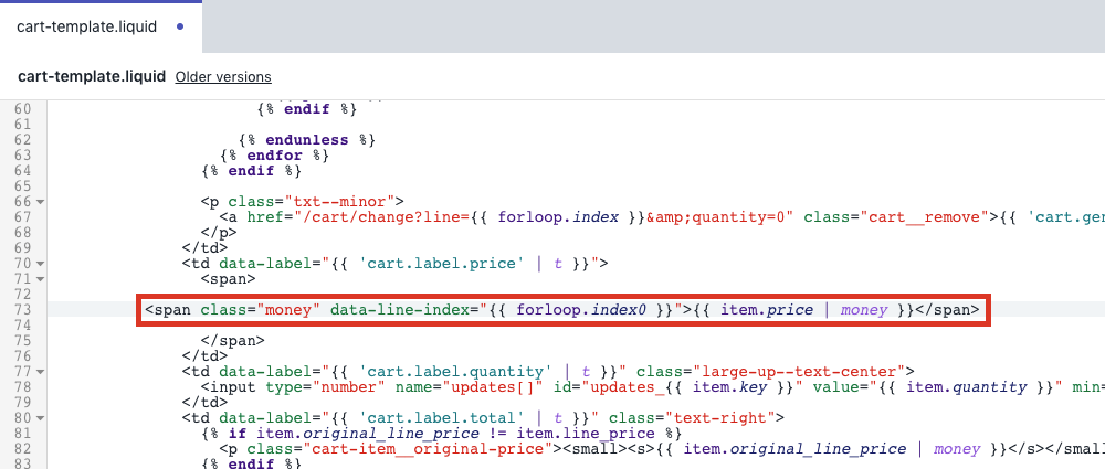 Paste the code