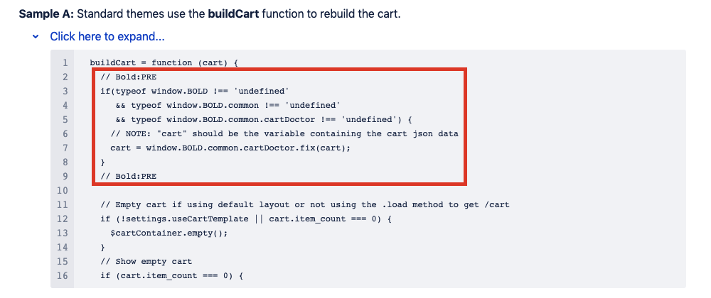 Build Cart Example