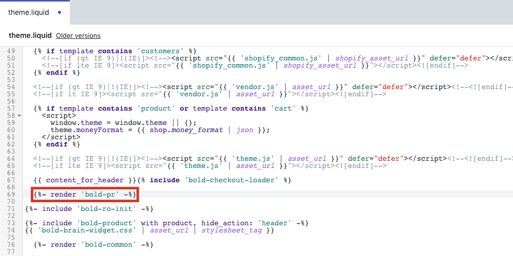 copy and paste the code
