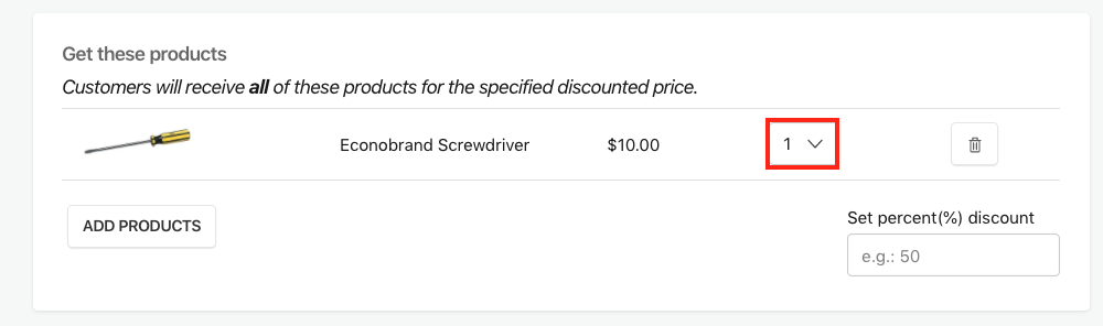 Product or Collections Example
