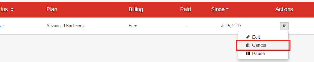 Select Cancel
