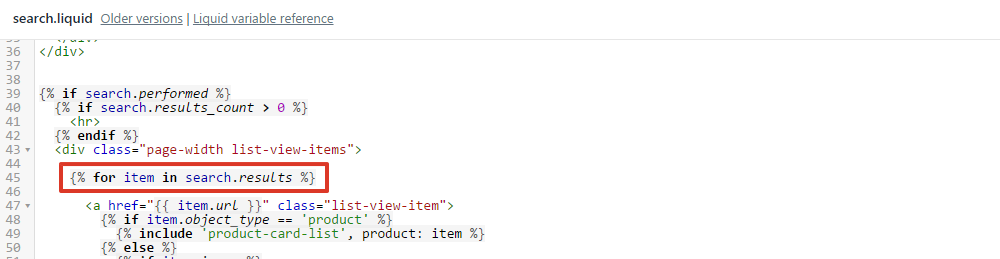 Find the code under search.liquid