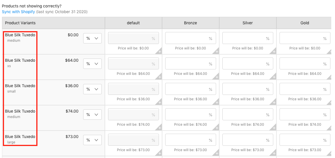 Detailed Pricing page