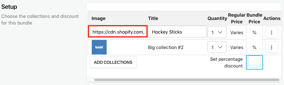 Change the collection URL