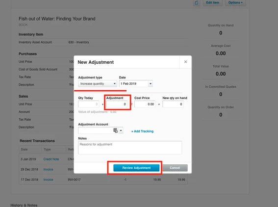 Review Adjustment