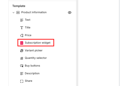 Subscription widget app block
