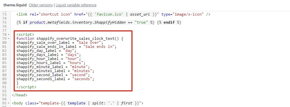 Image of code added