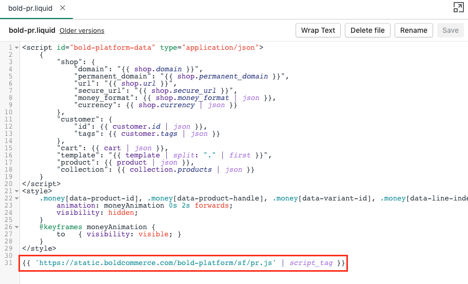 Pr.js script