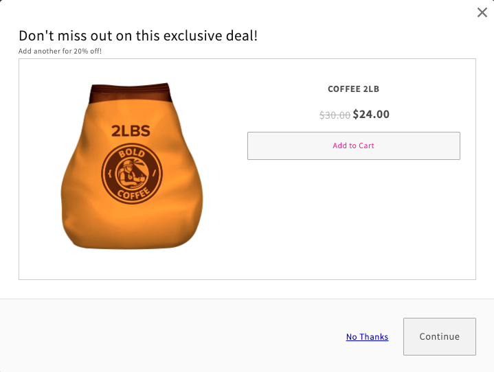 Upsell with Discount V1